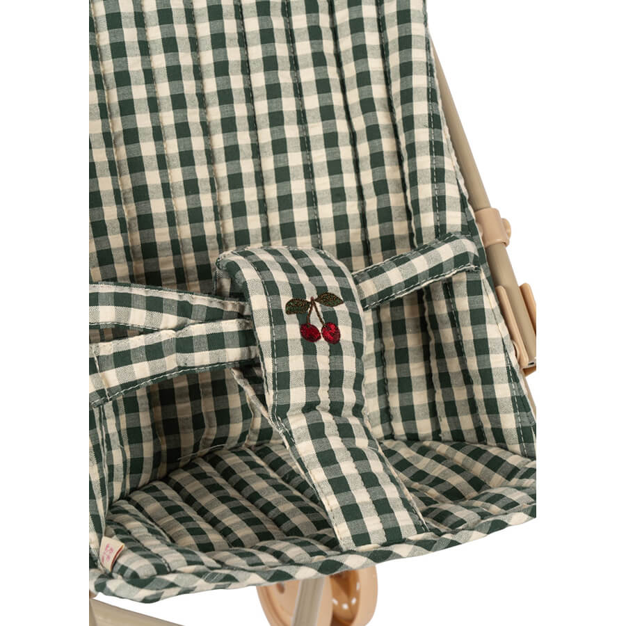 Konges Sløjd - Puppenwagen "Smoke Pine Check", Buggy für Kinder