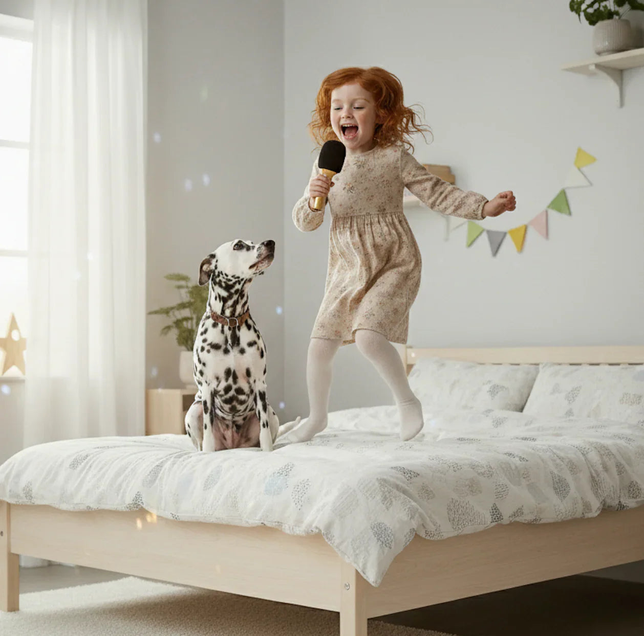 Lalarma – Bluetooth Kinder Mikrofon “Glitter Groove Rose”, Karaoke