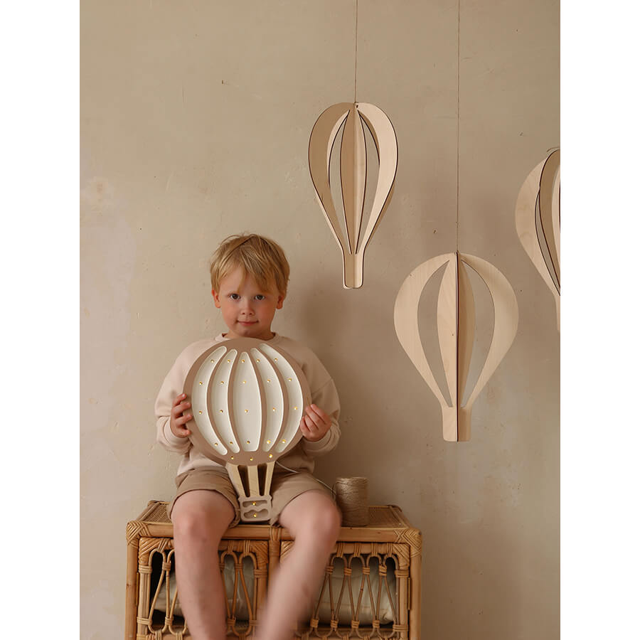 Little Lights - Kinderlampe "Hot Air Baloon Lamp - Light Brown"