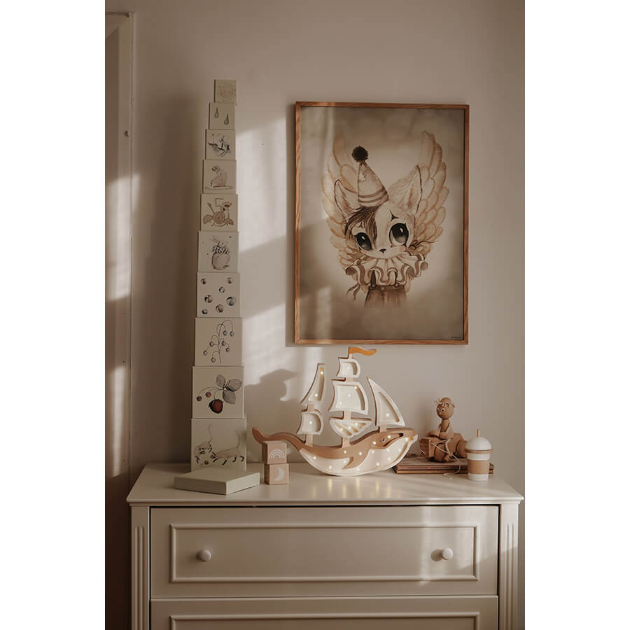 Little Lights - Kinderlampe "Ship Lamp - Pirate Brown"