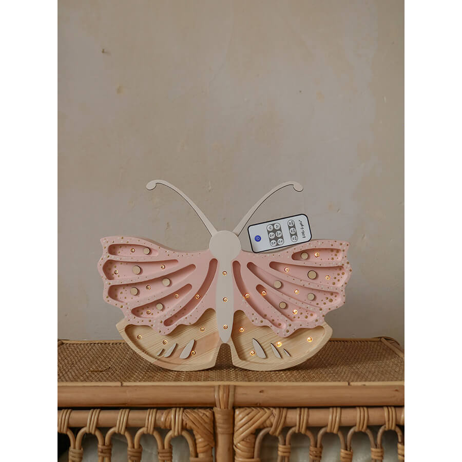 Little Lights - Kinderlampe "Butterfly Lamp - Strawberry Cream"