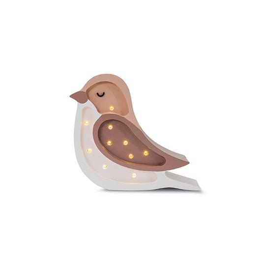 Little Lights - Kinderlampe "Bird Mini Lamp - Coffee beige"