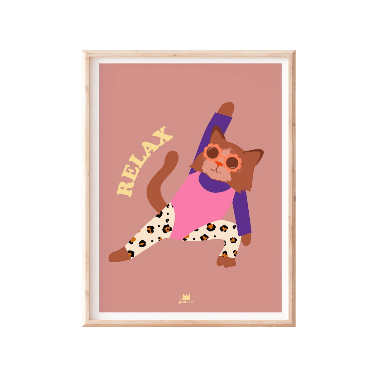 Ma Petite Vie – Design Poster "Aerobic Cat" 30×40 cm, Kinderzimmer