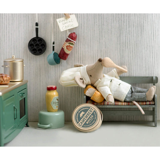 Maileg - Kochmaus mit Suppentopf und Löffel Maus