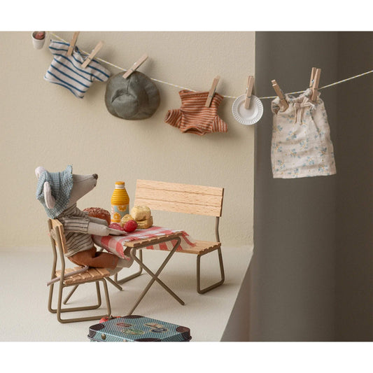 Maileg - Wandermaus, Großer Bruder - Dünne Streifen Maus