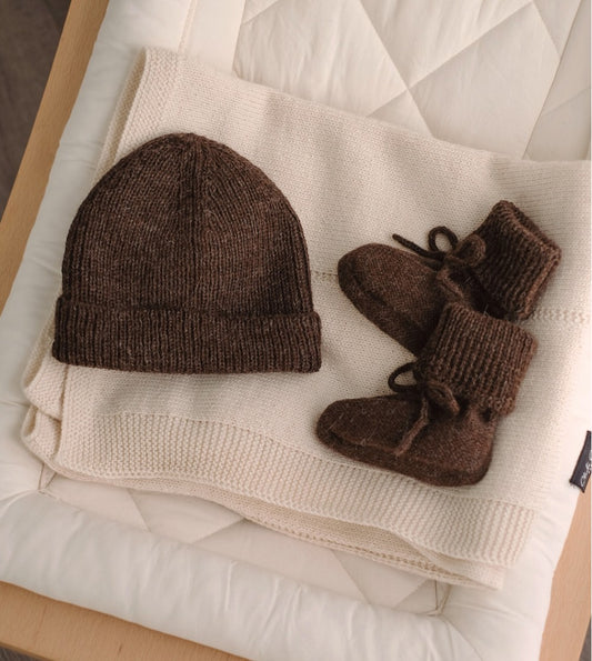 Main Sauvage - Babymütze "Beanie Dark Mocha", Mütze für Baby
