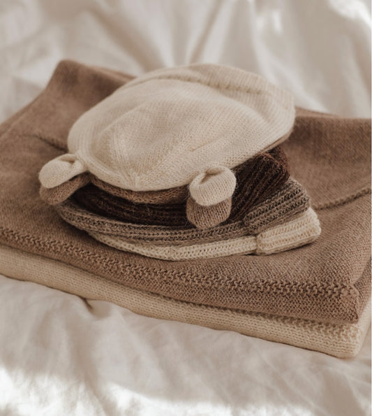 Main Sauvage - Babymütze "Beanie Bear Ecru", Mütze für Babys