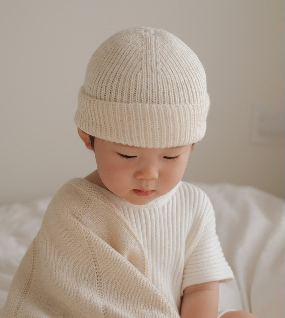 Main Sauvage - Babymütze "Beanie Ecru", Mütze für Baby