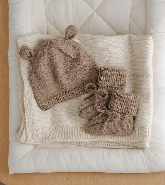 Main Sauvage - Babyschuhe "Oat", Babysocken, Strickschuhe Baby