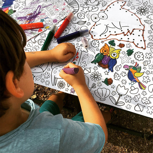 Mal Mich Bunt - Ausmal-Tischdecke Zoo & Natur