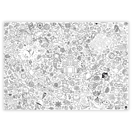 Mal Mich Bunt - Ausmal-Tischdeke Meerjungfrau