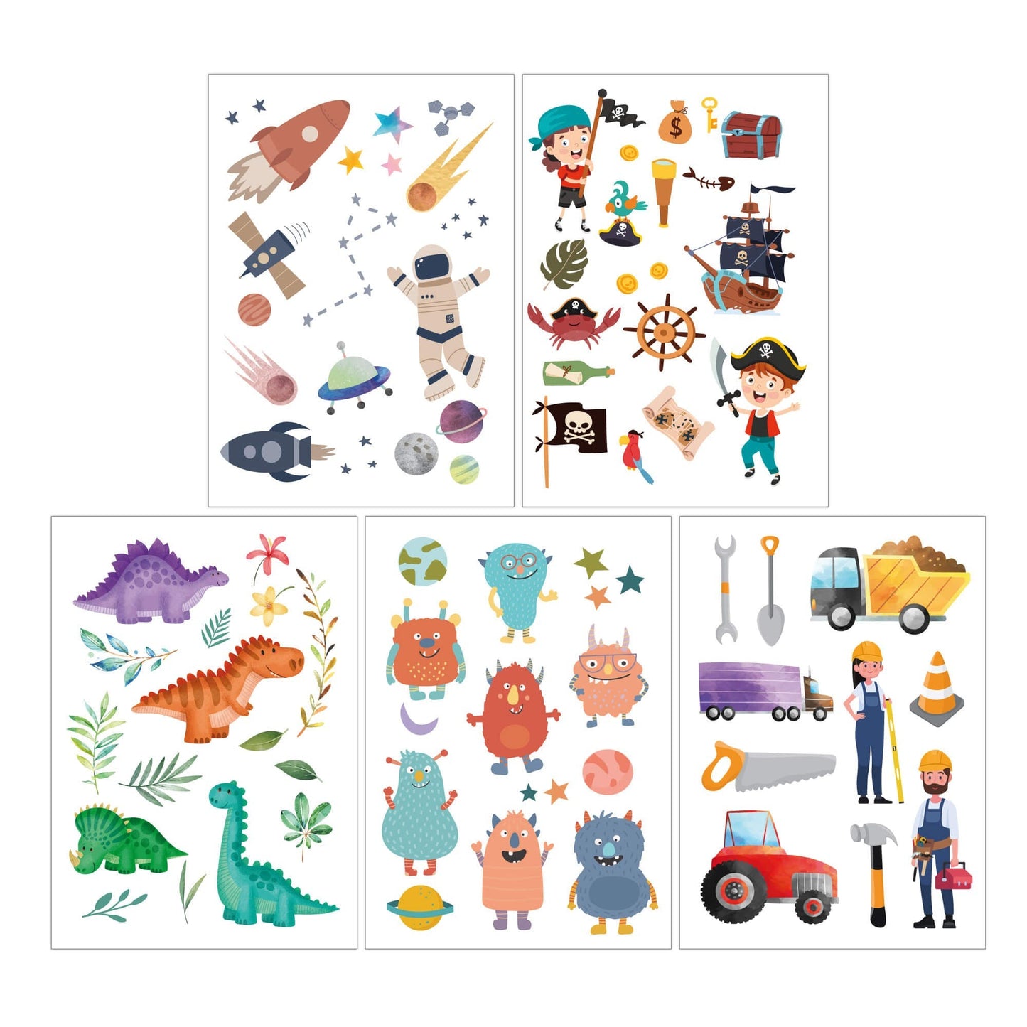 Mal Mich Bunt - Kindertattoo Set Entdecker