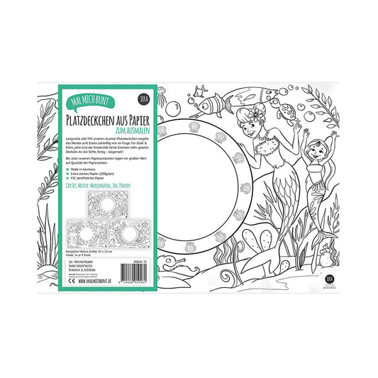 Mal Mich Bunt - 12 Platzsets Mix - Prinzessin, Bauernhof & Weltall