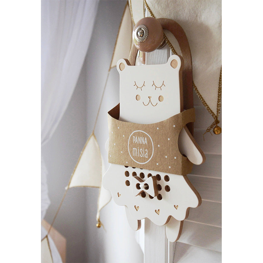 Milin - Fädelspiel Mrs. Teddybär