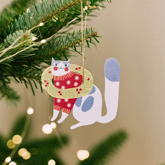 Milin – Weihnachtsanhänger aus Holz, handgefertigter Weihnachtsschmuck