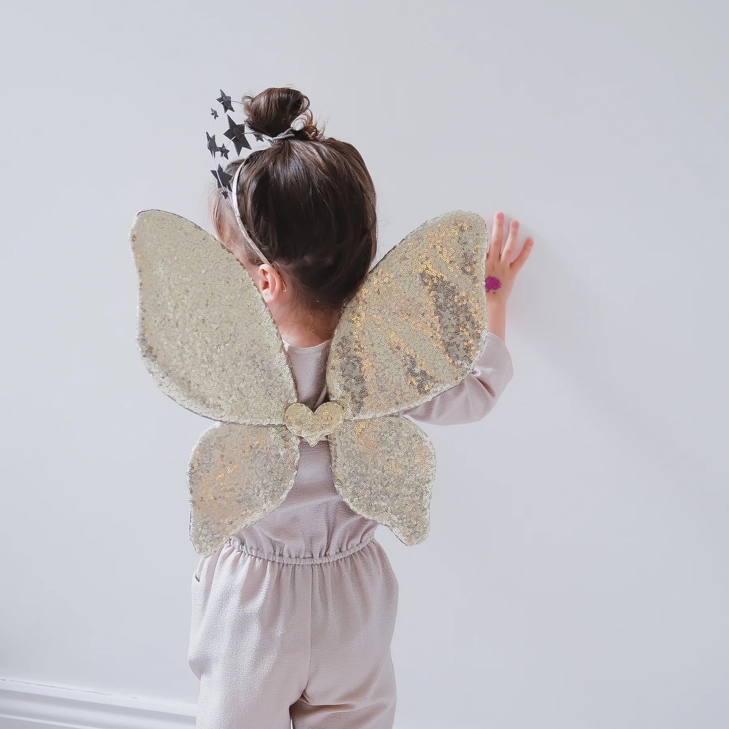 SCHMETTERLINGS-FLÜGEL GOLD SPARKLE SEQUIN