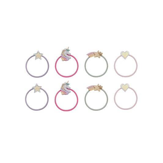 Mimi & Lula - Haargummis "Dreamy Unicorn, 8er Set