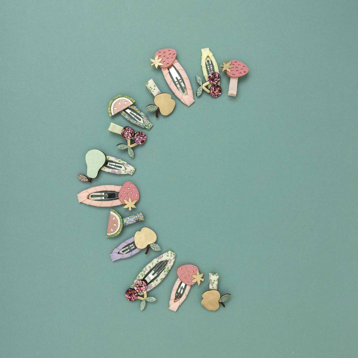 Mimi & Lula - Haarspangen "Summer Fruit", 8er Set