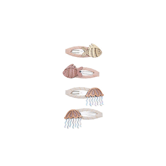 Mimi & Lula - Haarspangen "Fishy Friends", 4er Set