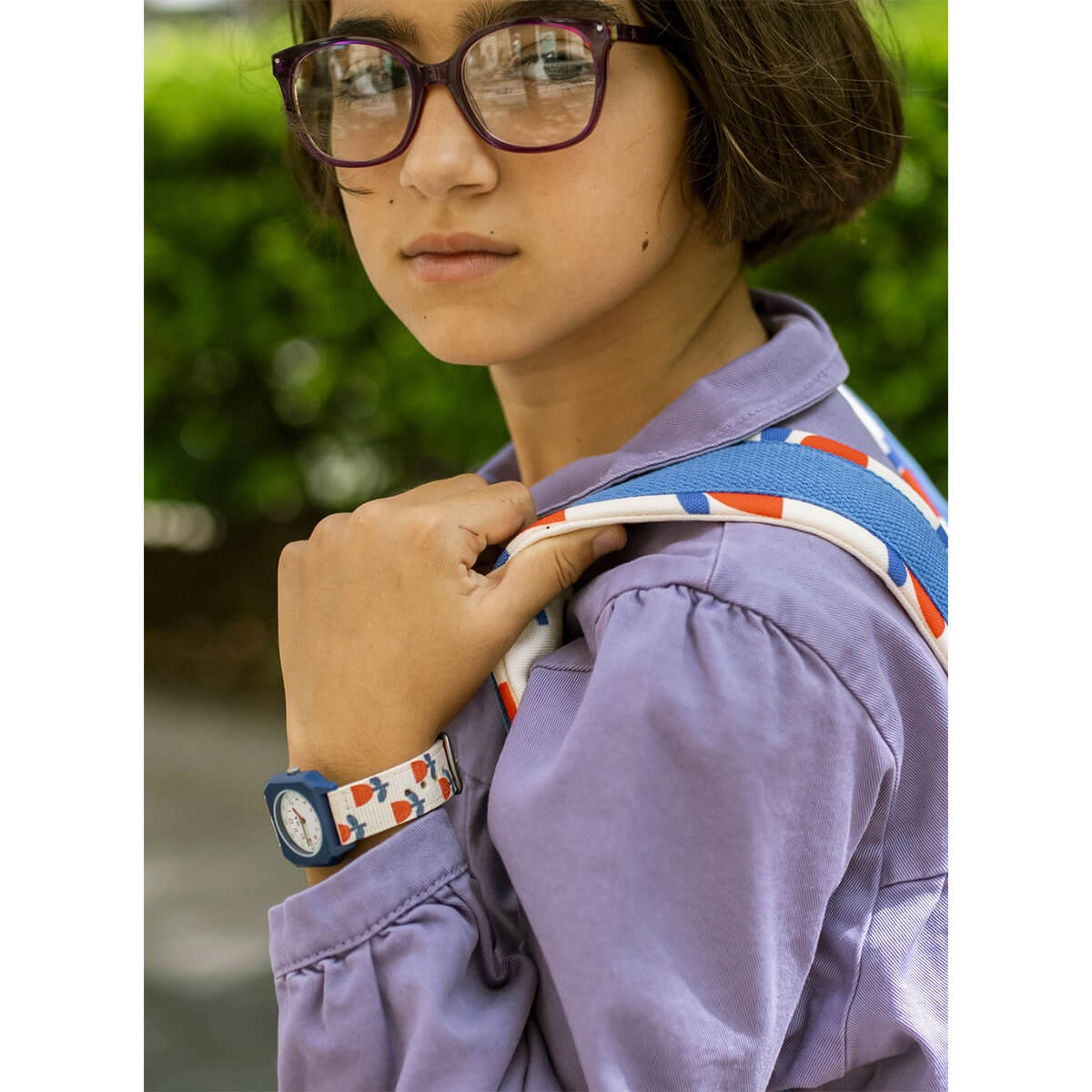 Mini Kyomo - Armbanduhr für Kinder "Flowers Brousse"