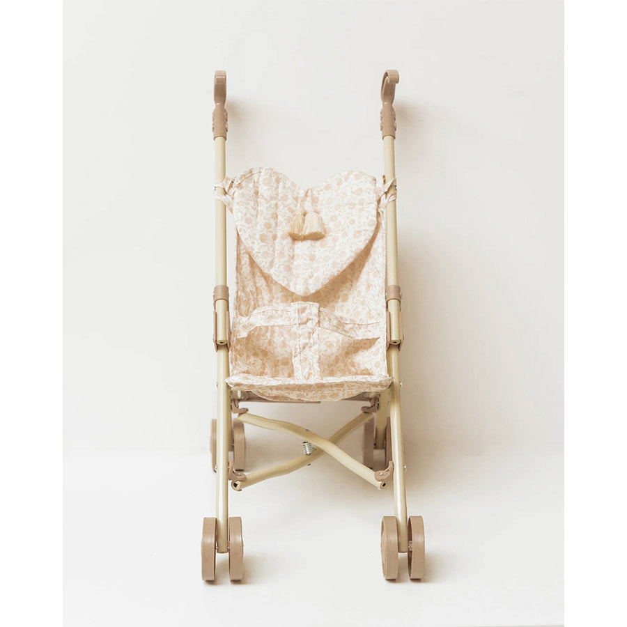 Mrs Ertha - Puppenwagen Buggy Doll Stroller "Bouquet Silhouette"