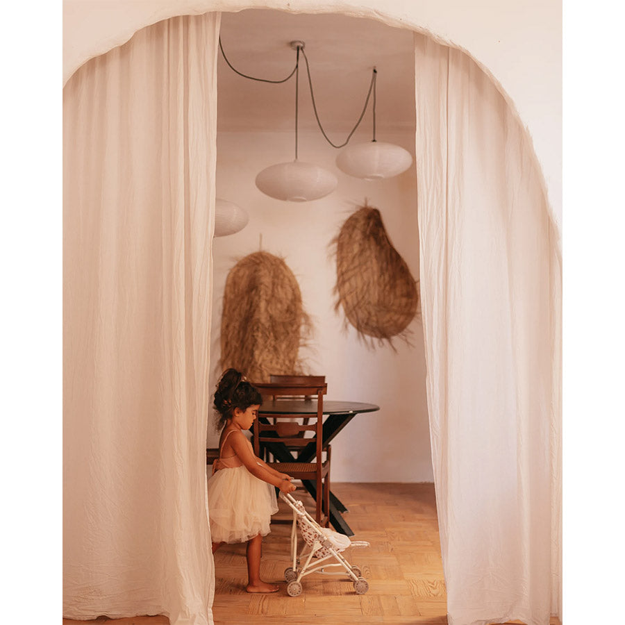 Mrs Ertha - Puppenwagen Buggy Doll Stroller "Bouquet Silhouette"