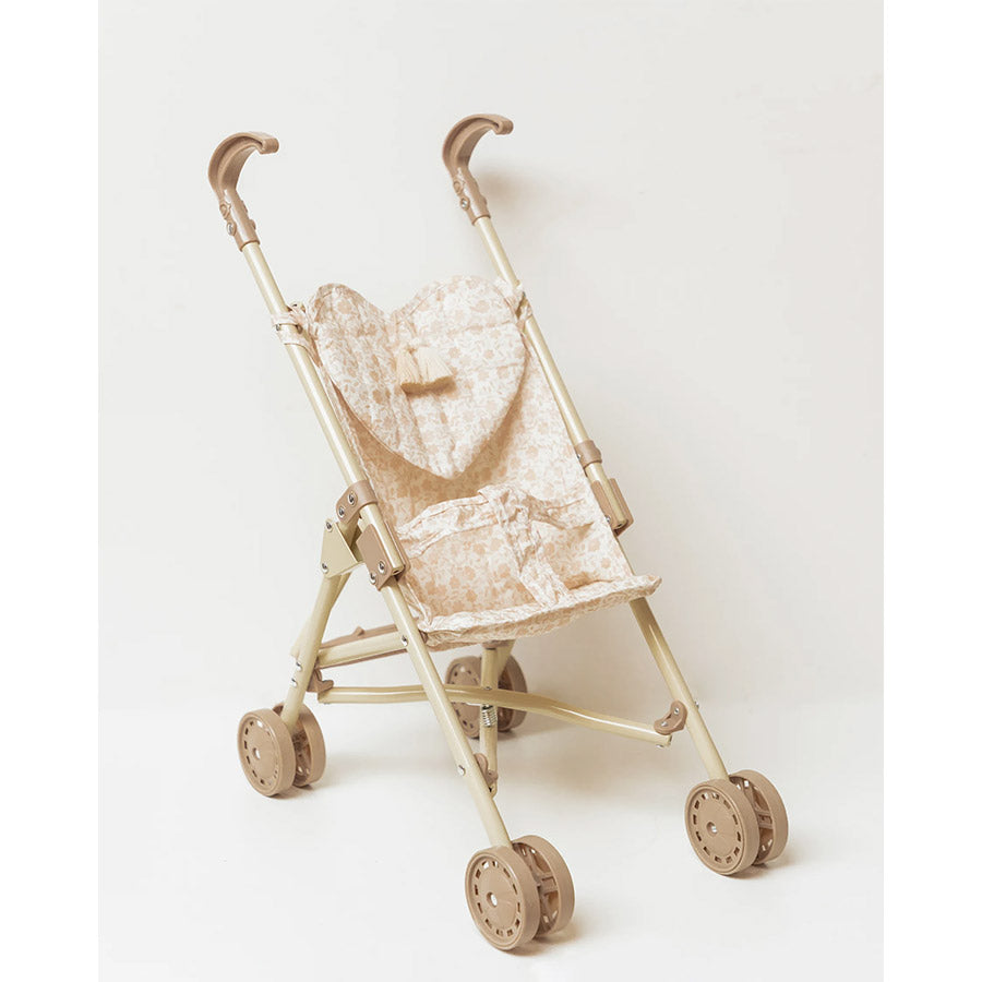 Mrs Ertha - Puppenwagen Buggy Doll Stroller "Bouquet Silhouette"