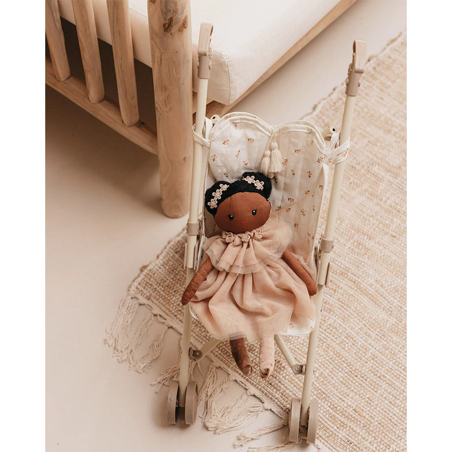 Mrs Ertha - Puppenwagen Buggy Doll Stroller "Flower Buds"
