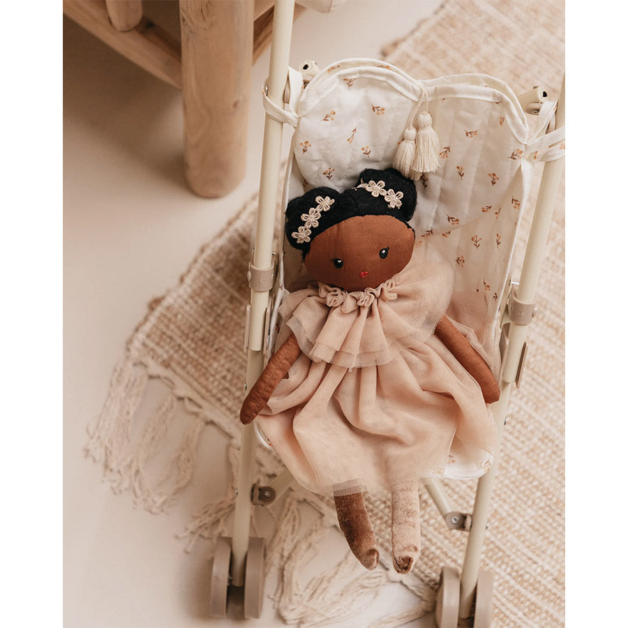 Mrs Ertha - Puppenwagen Buggy Doll Stroller "Flower Buds"