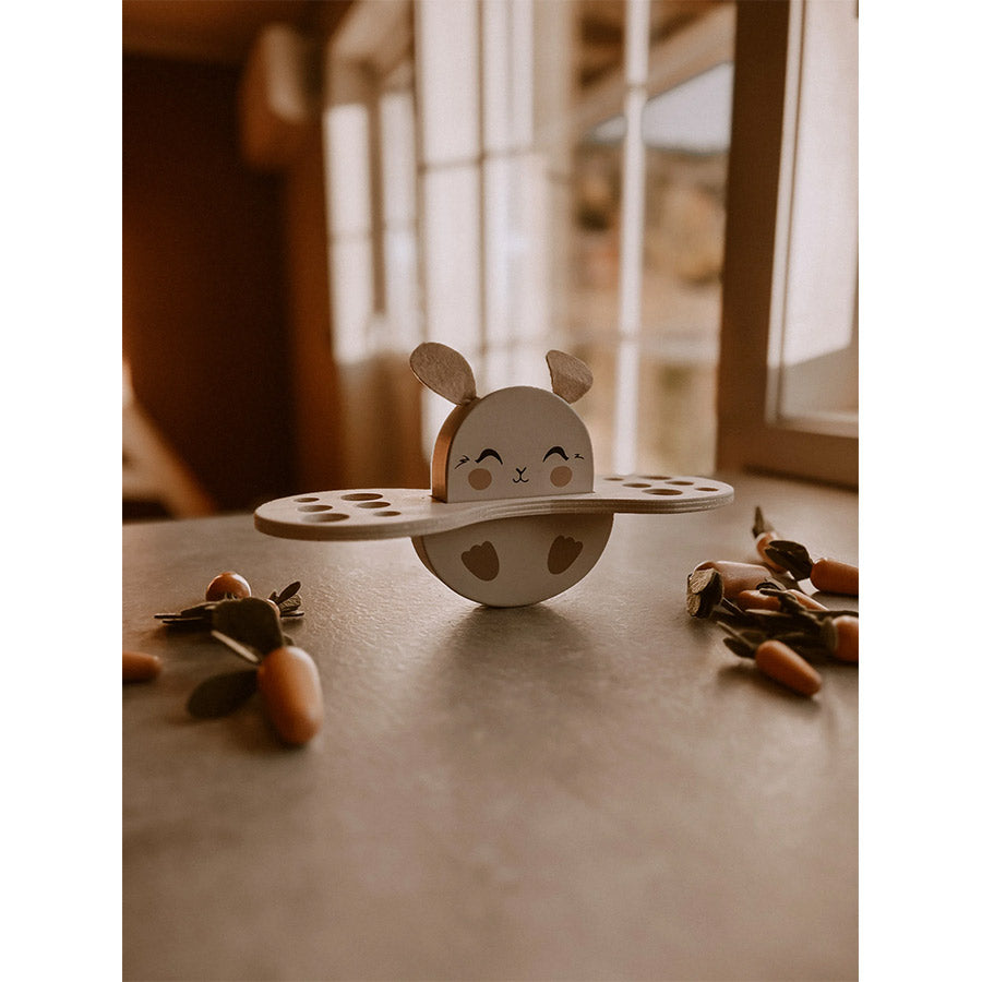Mrs Ertha - Balancierspielzeug "Bunny Balance" aus Naturholz