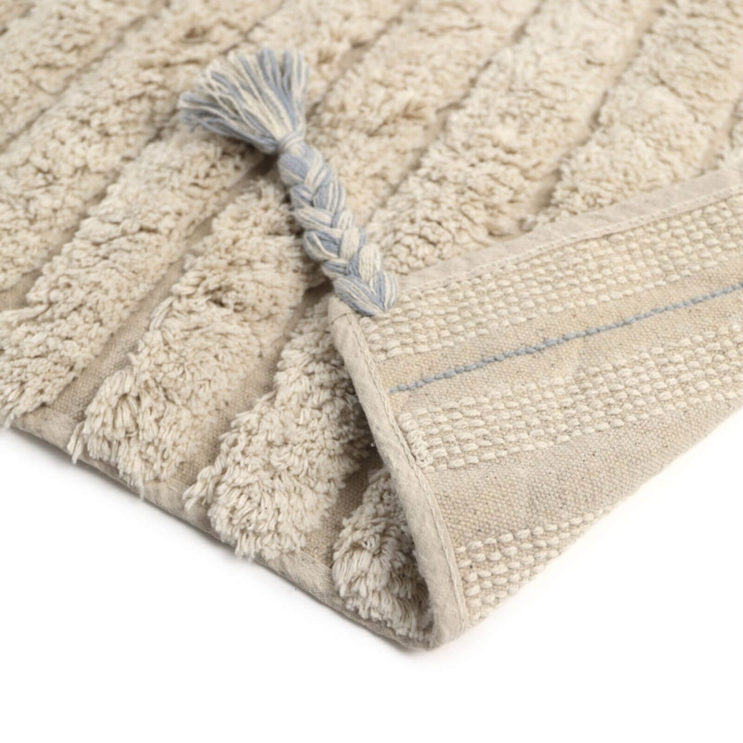 Natiot – Teppich "Dalia" Creme/Blau 100x150cm