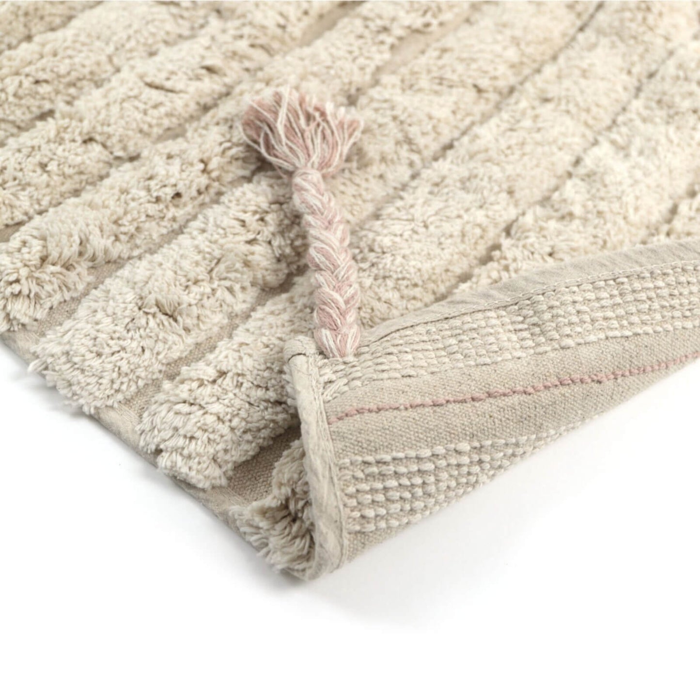 Natiot – Teppich "Dalia" Creme/Rosa 100x150cm
