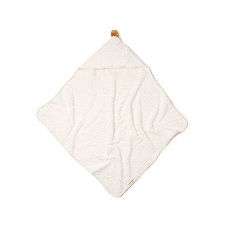 Nobodinoz – Baby Kapuzenhandtuch "So Cute Natural" aus Bio-Baumwolle