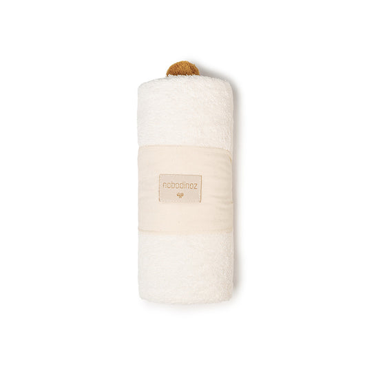 Nobodinoz – Baby Kapuzenhandtuch "So Cute Natural" aus Bio-Baumwolle