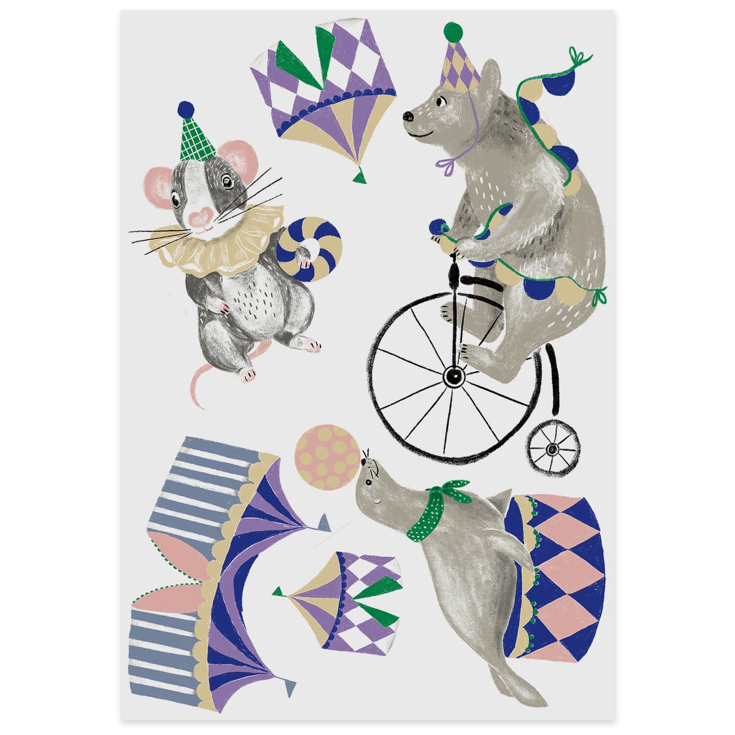 Nuukk – Kindertattoos „Zirkus“, vegan & dermatologisch getestet