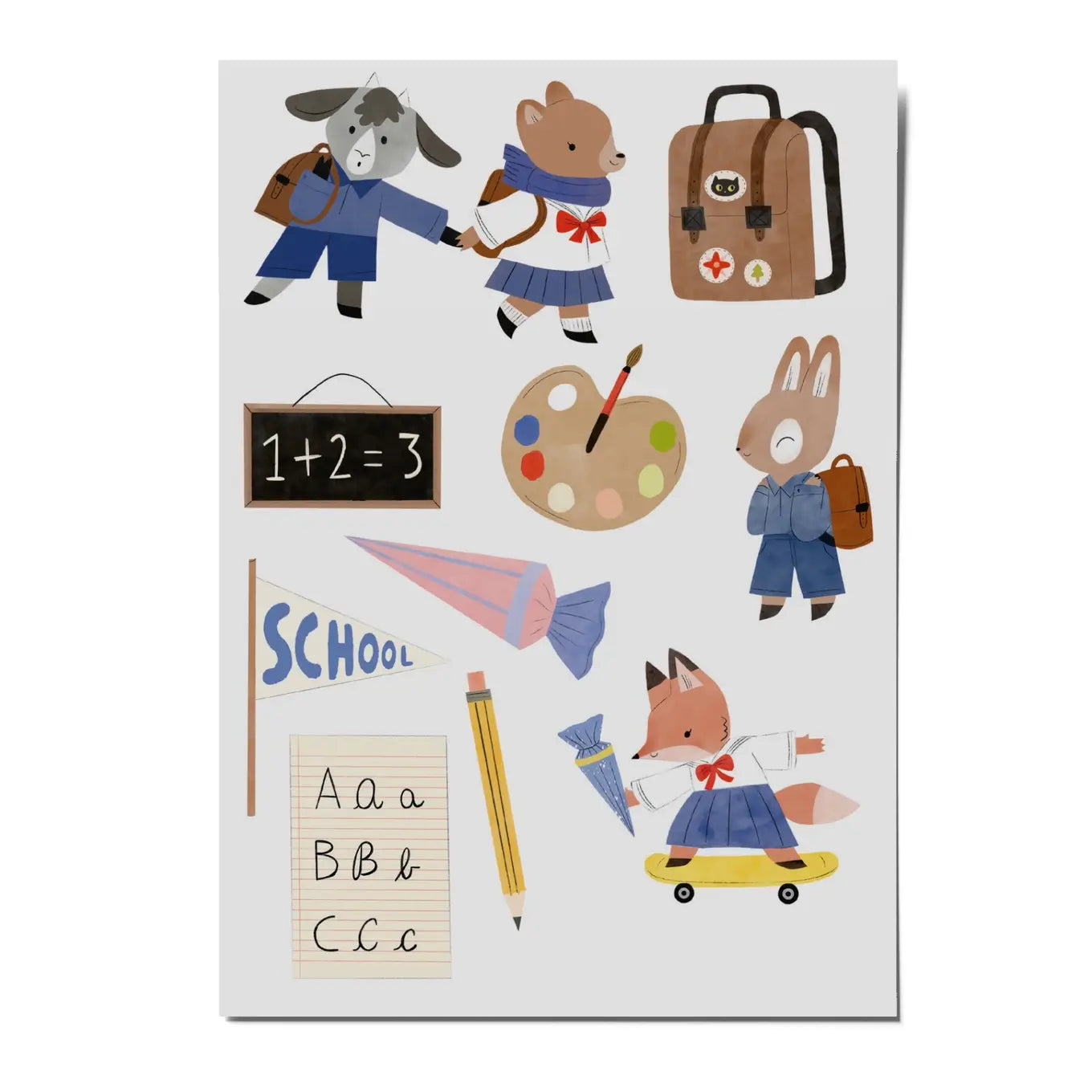 Nuukk – Kindertattoos „Schulkind", vegan & dermatologisch getestet