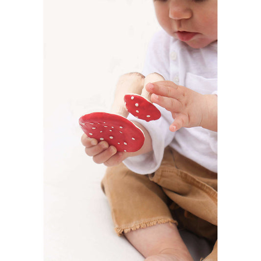 Oli & Carol - Beißring & Badespielzeug "Spot the Mushroom"