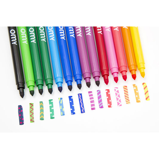 OMY - 16 Filzstifte mit Doppelspitze - Magic