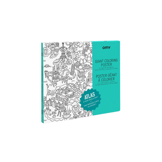 OMY - Großes Ausmalposter - Atlas