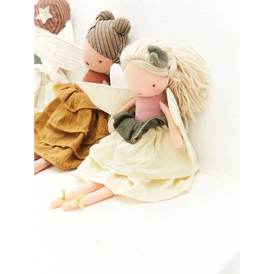 Picca Loulou - Stoffpuppe Felicity – handgefertigte Puppe aus Leinen