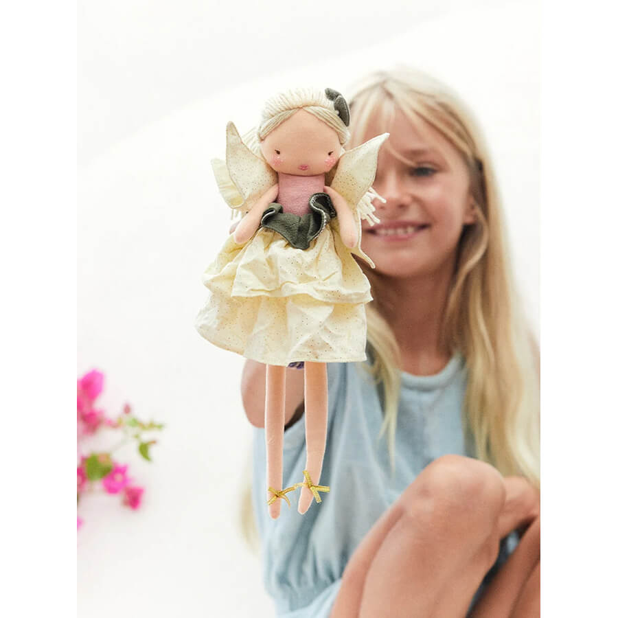 Picca Loulou - Stoffpuppe Dolores – handgefertigte Puppe aus Leinen