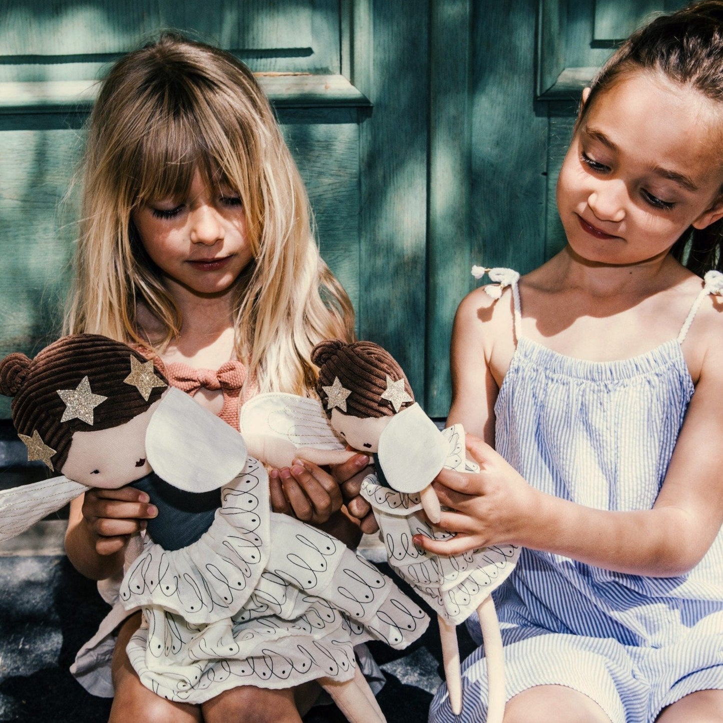 Picca Loulou - Stoffpuppe Mathilda – handgefertigte Puppe aus Leinen