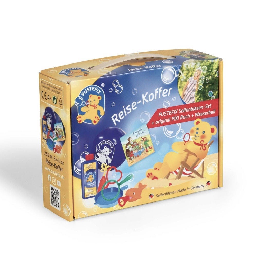 Pustefix - Reisekoffer - Seifenblasen Set