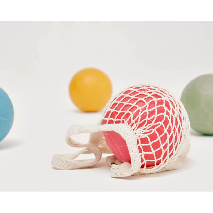 Ratatam Kinder Ball Grün Ø 14 cm – Spielball aus robustem PVC im Netz