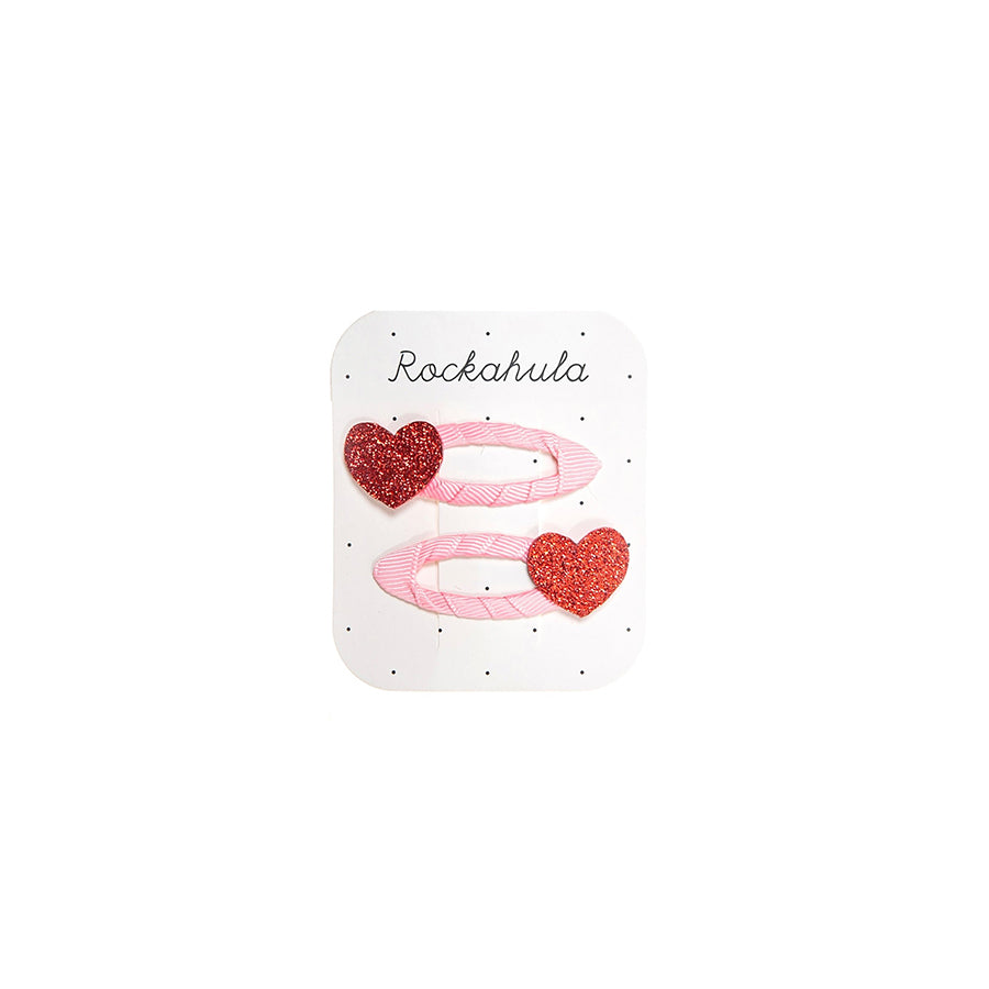 HAARSPANGEN LOVE HEARTS, 2er Set