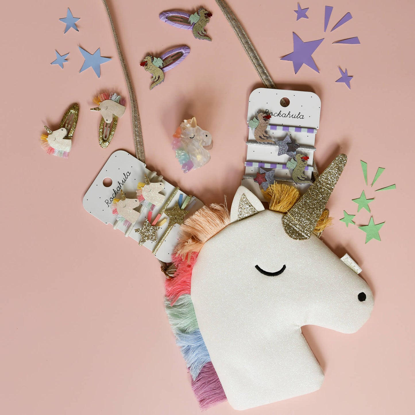 HAARGUMMIS RAINBOW UNICORN, 4er Set