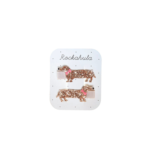 Rockahula - Haarspangen "Morris Sausage Dog", 2er Set