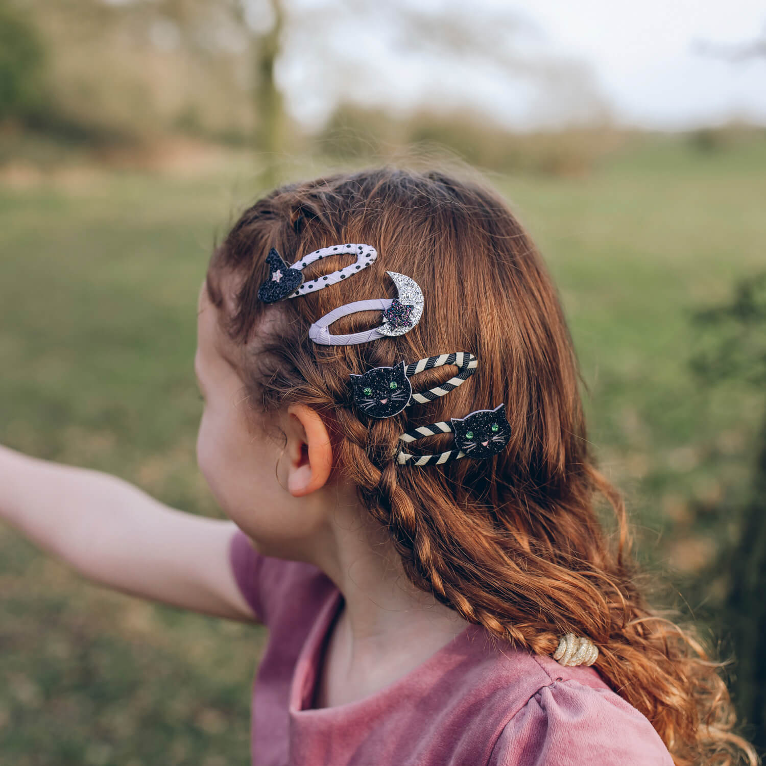 Rockahula - Haarspangen "Stripy Cat", 2er Set