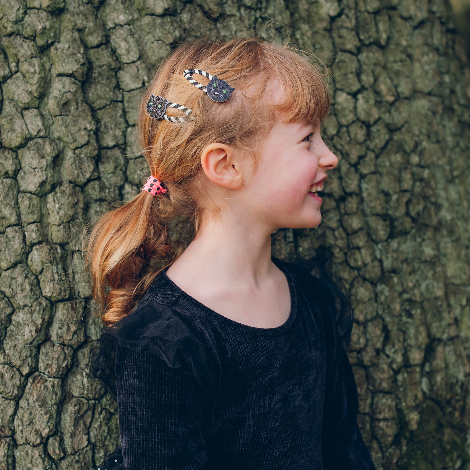 Rockahula - Haarspangen "Stripy Cat", 2er Set