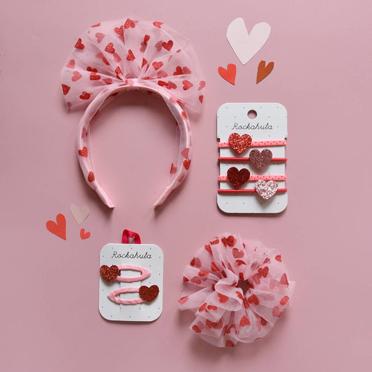 HAARSPANGEN LOVE HEARTS, 2er Set